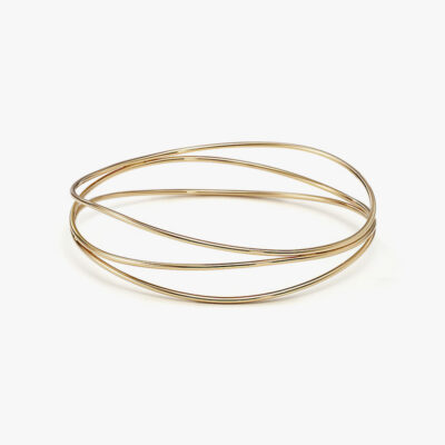 Gold Bracelet with Many Strands
