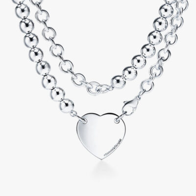 Silver Necklace With Sphere